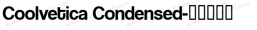 Coolvetica Condensed字体转换